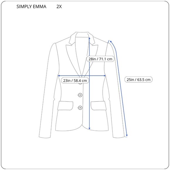 Simply Emma Womens Jacket 2X Plus Blazer Red Floral One Button SWE155E - Picture 2 of 8